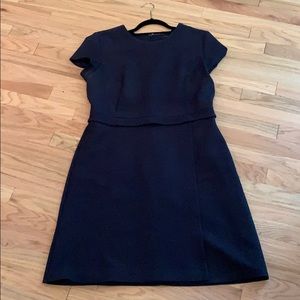 Ann Taylor Navy Blue dress (hem needs repair)